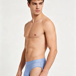 2 Pack Men's Low-Rise Support Pouch Briefs with Anti-Slip Thigh Straps