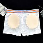 2 Pack Men's Breathable Mesh Butt-Lifting 3D Enhancing Design Seamless Shapewear