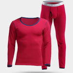 Fleece Lined Men's Thermal Underwear With Support Pouch