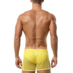 2 Pack Men's Hollow Out Breathable Lounge Sports Shorts