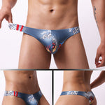4 Pack Men's Low-Rise Moisture-Wicking Odor-Control Comfort Thongs