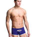 2 Pack Men's Premium Soft Cotton Breathable Pouch Solid Color Supportive Trunks