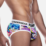 2 Pack Men's Printed Sexy & Trendy Low-Rise Breathable Casual Briefs