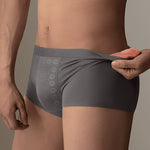 3 Pack Men's Seamless Breathable Trunks with 7A Antibacterial Mulberry Silk Lining
