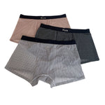 3 Pack Men's 10A Antibacterial Ultra Thin Ice Silk Naked Feel Trunks