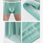 Men's Breathable Solid-Colored Antibacterial Seamless Trunks