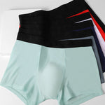 4 Pack Men's Silky Thin Seamless Trunks