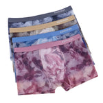 4 Pack Men's Antibacterial Crotch Comfortable Stretch Lightweight Trunks