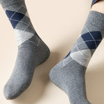 5 Pack Men's Simple Textured Crew Socks