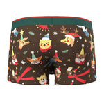 2 Pack Men's Seamless Comfort Playful Style Prints Breathable Trunks