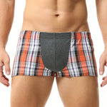 2 Pack Men's Cotton Mixed Tartan Lounge Shorts