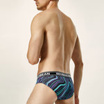 Men's Colorful Texture Low-Rise Briefs