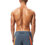 Men's Casual Athletic Shorts with Zipper Pockets and Lining