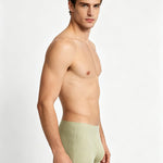 4 Pack Men's Antibacterial Cotton Gusset Striped Lightweight Trunks