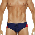 Men's Seamless Comfort Color-Blocked Quick-Dry Swim Briefs