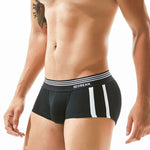 Men's Slim-Fit Cotton Trunks - Low Rise & Lifting Support