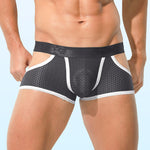 3 Pack Men's Breathable Mesh Lightweight & Airy Supportive Fit Trunks