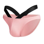 3-pack Men's Double-layer Pouch V-neck Double-waist Bikini