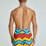 Men's Vibrant Graphic Odor-Control Comfy Waistband Casual Board Shorts