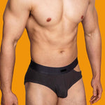 2 Pack Men's Low-Rise Sexy Side-Opening Briefs