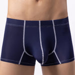 3 Pack Men's Large Pouch Contrast Binding Trunks