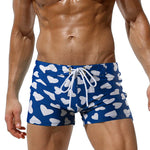 Men's Bold Prints Quick-Dry Fabric Seamless Comfort Swim Shorts & Trunks