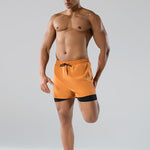 Men's Minimalist Design Sporty Cut Odor-Control Board Shorts