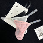 2 Pack Men's Seamless Semi-Transparent Thongs