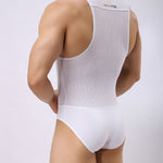 Men's Breathable Mesh Wrestling Bodysuit