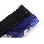 4 Pack Men's Lace Comfy Waistband U-Pouch Thongs
