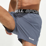 Men's Loose Fit Sporty Cut Quick-Dry Fabric Chafe-Free Design Activewear Shorts