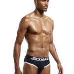 2 Pack Men's Sexy Cheeky Ultra-Soft Cotton Low-Rise & Revealing Supportive Jockstraps