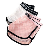 2 Pack Men's Ice Silk Loose-Fit Home Sleep Mesh Breathable Boxer Shorts