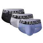 3 Pack Men's Breathable Large Separate Pouch Elastic Waistband Briefs