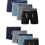Breathable Sports Boxer Briefs with Open Fly
