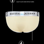 2 Pack Men's Sexy Mesh Front Opening Sponge Coaster Briefs