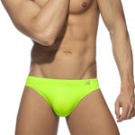 Men’s Solid Color Swim Briefs with Removable Pad