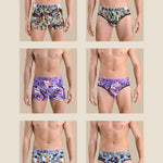 3 Pack Men's Cartoon Modal Printed Briefs And Trunks