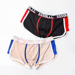 3 Pack Men's Mid-Rise Ice Silk Mesh Trunks