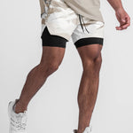 Men's Outdoor Sport Quick-Dry Breathable Double-Layer Activewear Shorts