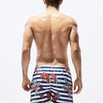 Men's Trendy Printed Sporty Cut Odor-Control Cooling Board Shorts