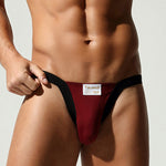 2 Pack Men's Ultra-Soft Cotton Low-Rise Sexy Anti-Chafing Stretch Jockstrap