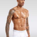 Men's Threaded Fabric Pouch Trunks With Fly