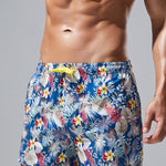 Men's Plaid Patterned Lightweight & Airy Sporty Cut Board Shorts