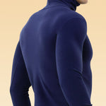 Men's Mid-high Collar Warm Cold-proof Long-sleeved Bottoming Shirt