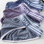 3 Pack Men's High-Cut Sexy Comfortable U-Convex Breathable Briefs