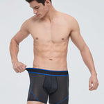 3 Pack Men's Mesh Sport Boxer Briefs – Anti-Chafing with Dual Pouch Support