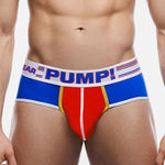 Men's Spliced Color Support Pouch Briefs