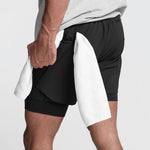 Men's Quick Dry Athletic Shorts With Phone Pockets