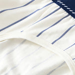 4 Pack Men's Striped Design Soft-Touch Cotton Fabric Breathable Briefs